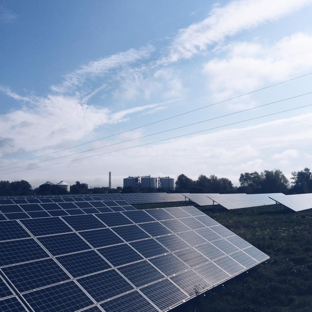 Detalle paneles solares